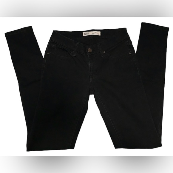 🏷️SOLD🏷️BKE Stella Black Slim Fit Low Rise Skinny Jeans Denim 5 Pockets 26x311/2 - Picture 4 of 12